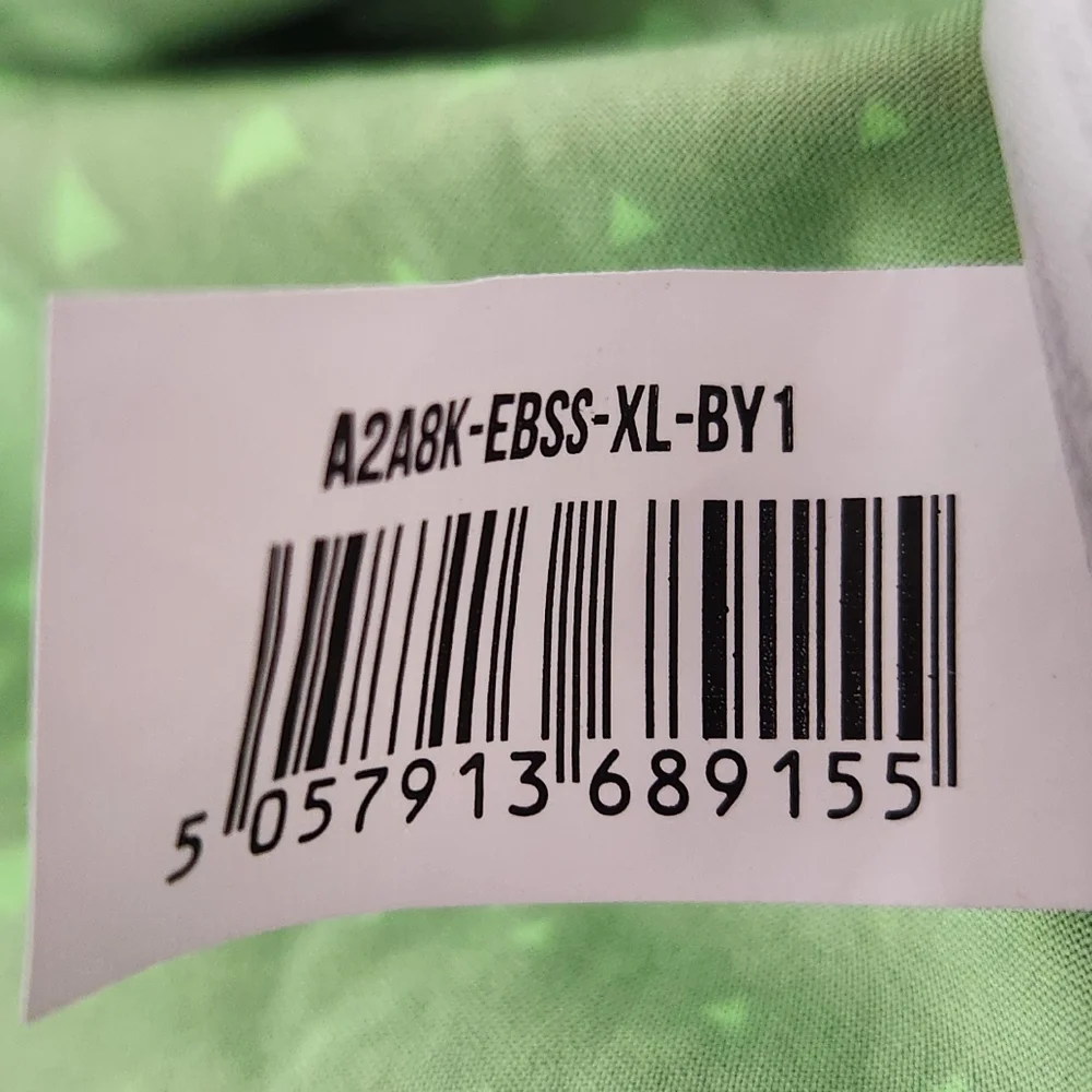 Gymshark Fluo Lime Camo Print 5" Shorts Athletic Running A2A8K Size XL - Picture 8 of 8